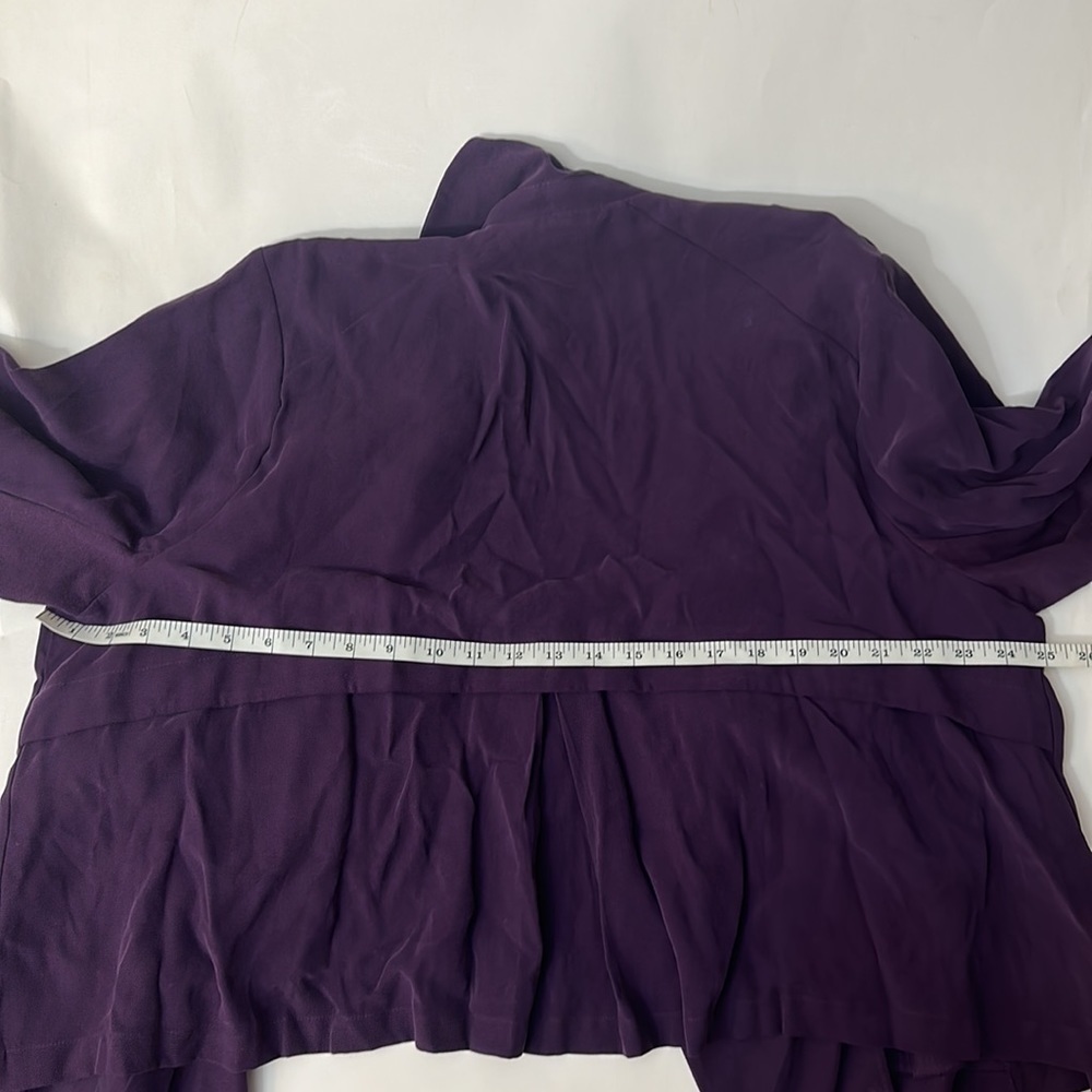 Torrid 2 TWILL DRAPE FRONT JACKET purple - Picture 7 of 7
